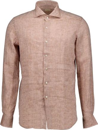 Xacus Washed Shirt - Heren - Casual Overhemden - Roze - XL - Overhemden