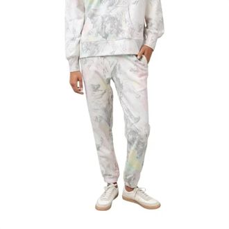 Rails Simo Joggers Sweatpants In Ivory Pastel Marble