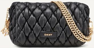 DKNY Raya Small Shoulder Bag in Black/gold at Nordstrom