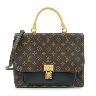 Louis Vuitton Marignan Monogram Canvas With Leather Brown Canvas Handbag (Pre-Owned)