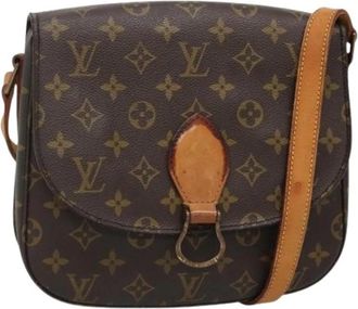 Louis Vuitton Tweedehands Canvas Louis Vuitton tassen - Dames - Vintage Schoudertas - Bruin - ONE Size - Vintage