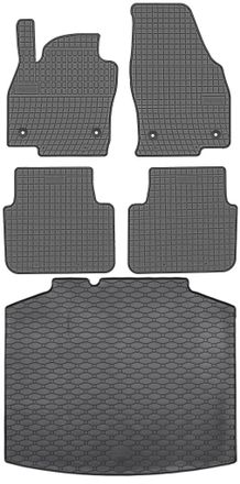 OEM Skoda Scala Hatchback Desde Abril De 2019. Juego De Alfombrillas De Goma Para Coche Y Alfombrilla Para Maletero