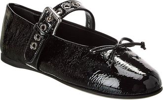 Miu Miu Bow Patent Flat