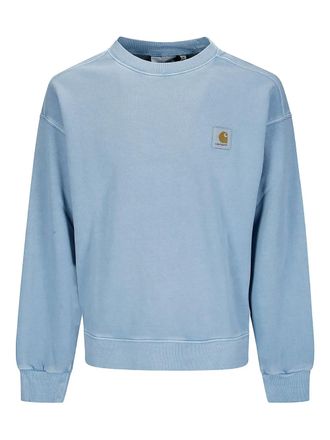 Carhartt Work in Progress Nelson logo-patch sweatshirt - Blue