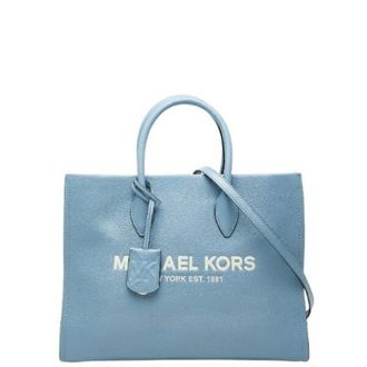 Michael Kors Pre-owned Tote Bags, female, Blue, Size: ONE SIZE Pre-owned Mirella EW Leather 2way Tote Bag
