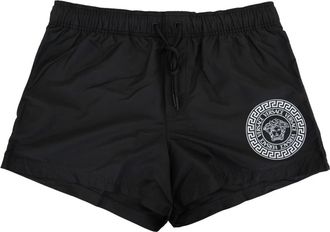 Versace Heren Boxershort Zwemkleding met Logo Detail - Heren - Strandmode - Zwart - XL - Polyester - Badmode
