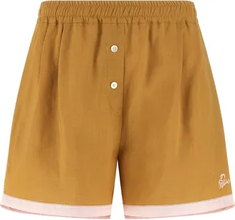 Marni Bicolor Calfskin Bermuda Womens Shorts