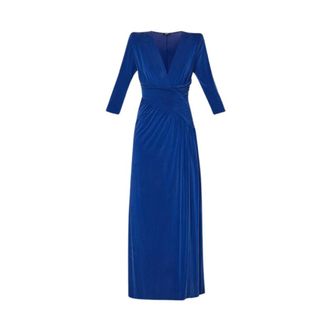 Liu Jo Cf 3109 J1890 X0514 Maxi Jurk - Dames - Maxi kleedjes - Blauw - 2XL - Kleedjes