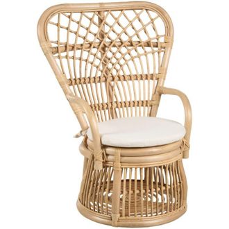Beliani Beliani - Sedia per bambini Boho Patio Indoor Rattan Seduta Naturale Temeni