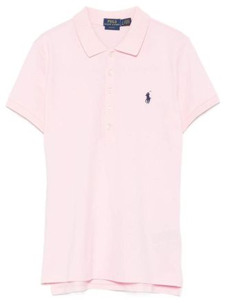 Ralph Lauren Pink Solid Shirt Collar Polo