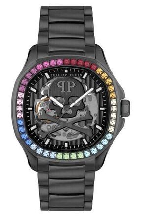 Philipp Plein Skeleton Spectre Bracelet Watch, 42mm in Ip Black at Nordstrom Rack