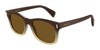 Alexander McQueen AM0551S Asian Fit 004 Mens Sunglasses Brown Size 52 - Free RX Lenses - Free RX Lenses