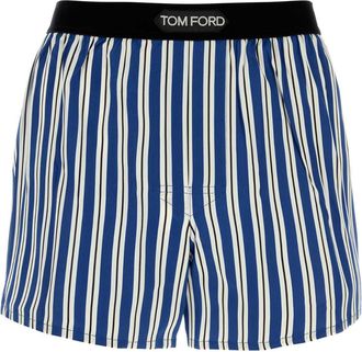 Tom Ford Printed Stretch Satin Boxer
