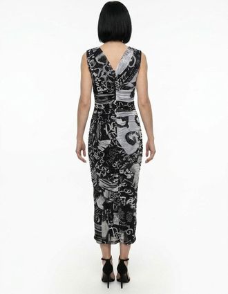Dolce & Gabbana Graphic-Print Elastane Dress - Black