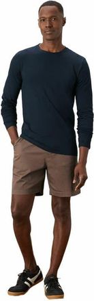 Pact Organic Cotton Luxe Stretch Jersey Slim Long Sleeve Tee in Midnight Blue at Nordstrom, Size Xx-Large