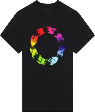 Givenchy Oversized zwart T-shirt met cirkellogo van Givenchy