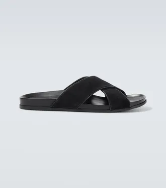 Manolo Blahnik Chiltern suede slides