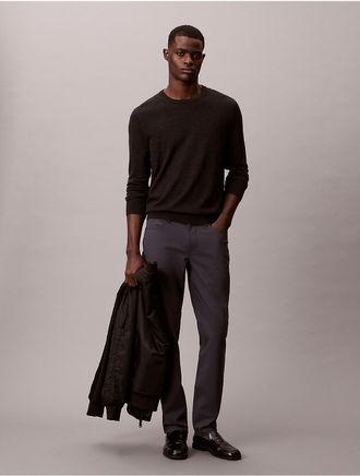 Calvin Klein Mens Slim Move 5-Pocket Pant - Navy - 29W x 30L