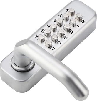 OEM Cerradura Con Teclado Para Puertas, Aleaci&oacute;n De Zinc, 1-11 D&iacute;gitos, Bot&oacute;n Pulsador, Contrase&ntilde;a Personalizable, No Requiere Fuente De Alimentaci&oacute;n - Ul
