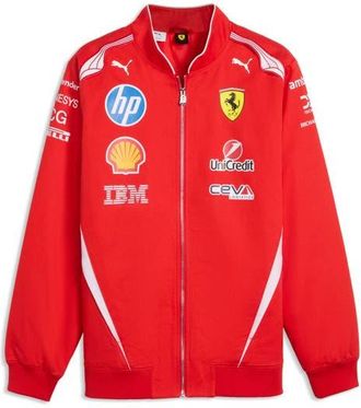 Puma Scuderi Ferrari HP Replica Drivers Jacket in Puma Red at Nordstrom, Size Xx-Large