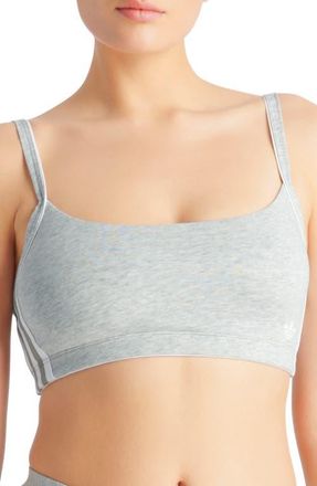 adidas Originals Scoop Cotton Blend Jersey Bralette in Medium Heather Grey at Nordstrom, Size Xx-Large