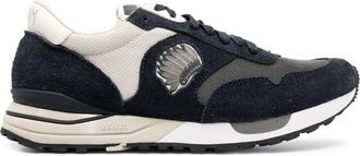 Visvim low-top lace-up sneakers - men - Calf Leather/Calf Suede/Fabric/Rubber - 8 - Blue