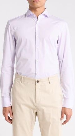 BOSS Kason Slim Fit Dress Shirt in Light/Pastel Purple at Nordstrom Rack, Size 15.5