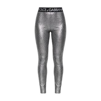 Dolce & Gabbana Leggings - - Trousers - Donna - Grigio - S