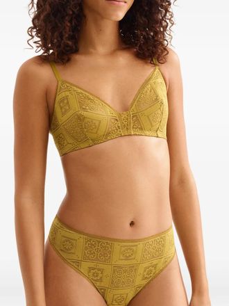 Eres Womens Mosaic Wireless Triangle Bra Ss26 W