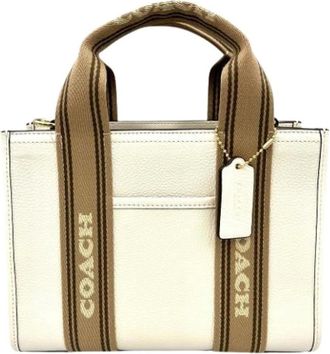 Coach Pre-owned Tote Bags, female, White, Size: ONE SIZE Pre-owned Tote Bag