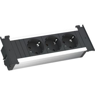 Bachmann Regleta Kapsa Kapsa 3t. 3 Tomas Schuko. Montaje Empotrable. Cable 2m - Bachmann
