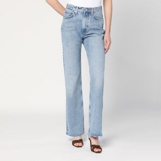 A Gold E Faded light blue jeans in regenerated denim