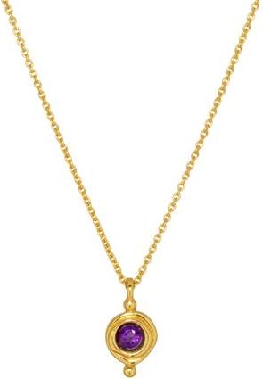 Ottoman Hands Birthstone Pendant Necklace in February at Nordstrom