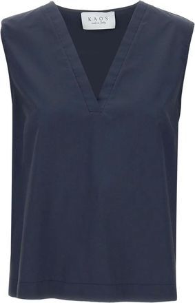 Kaos Top smanicato - Blu