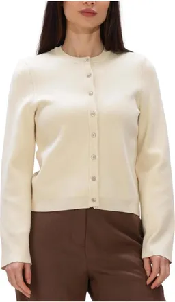 Y.A.S Y.a.s, Dames, Truien, Beige, Maat: S Linnen
