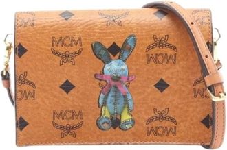 MCM Borsa a spalla Pre-owned in tela - - Pre-owned - Donna - Marrone - ONE SIZE