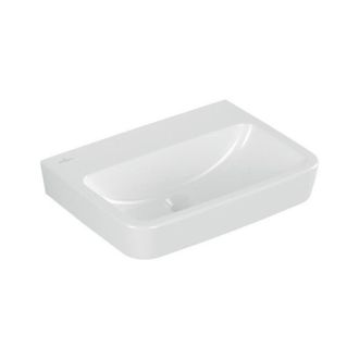 Villeroy & Boch O.novo - Lavamanos 50x37 Cm, Sin Rebosadero, Sin Orificio Para Grifo, Ceramicplus, Blanco Alpino 434453r1