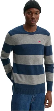 Levi's Truien & Vesten, Heren, Blauw, XL, Wol, Round-neck Truien