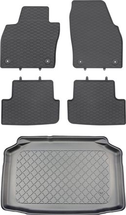 OEM Audi A1 Ii Gb Sportback Hatchback Desde 07.2018 Set - Alfombrillas De Goma Para Coche + Alfombrilla Para Maletero