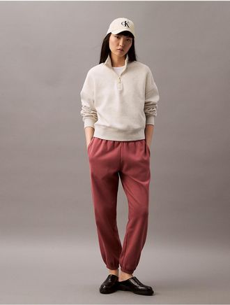 Calvin Klein Jeans Calvin Klein Womens Monogram Fleece Joggers - Brown - XS