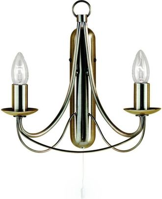 Searchlight Searchlight Maypole 2 Ljus Multi Arm Ljus Vgg / Takhnge Antik Mssing, E14