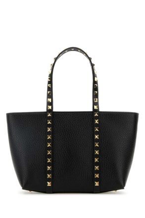 Valentino Garavani Black Rockstud Small Tote
