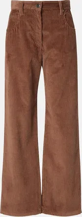 Brunello Cucinelli Cotton corduroy wide-leg pants