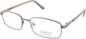 Signature Unisex Brown Rectangular Eyeglass Frames Pn107Brn52