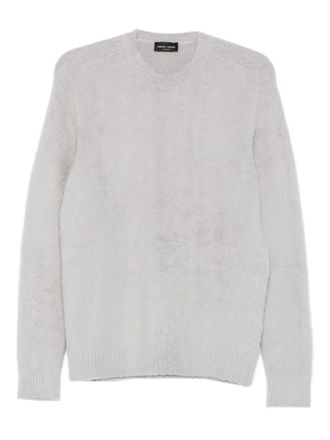 Roberto Collina crew-neck sweater - men - Fabric - 50 - Grey