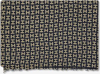 Hemisphere Kaschmir- und Seidenschal mit Monogrammprint Radegunde