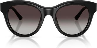 Dolce & Gabbana 52mm Phantos Sunglasses in Black /Grey Gradient at Nordstrom