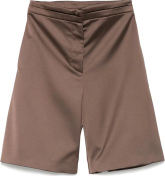 Patrizia Pepe Shorts in raso - Marrone