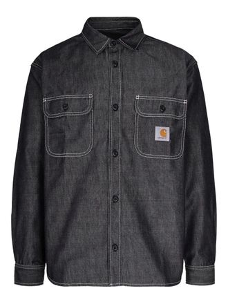 Carhartt Work in Progress chest-pocket long-sleeve shirt - men - Cotton/Polyester - S - Black