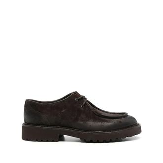 Doucal's Commander Suede veterschoen - Heren - Schoenen - Bruin - Maat: 41 EU Su&egrave;de